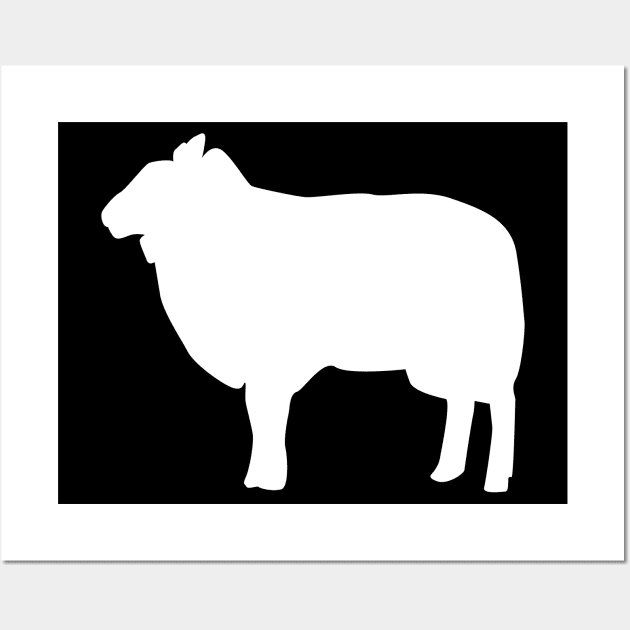 Sheep Silhouette Wall Art by KC Happy Shop